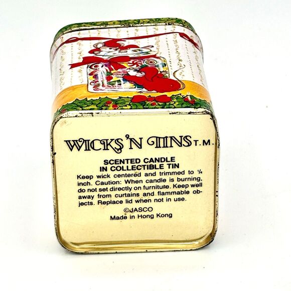 Vintage Jasco Christmas Mice Metal Tin Wicks ‘N Tins - Picture 6 of 8